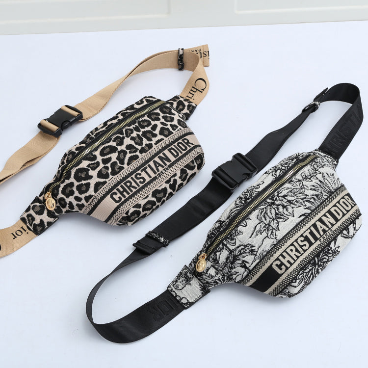 Dior CD ladies fashion one-shoulder messenger bag zipper waist b