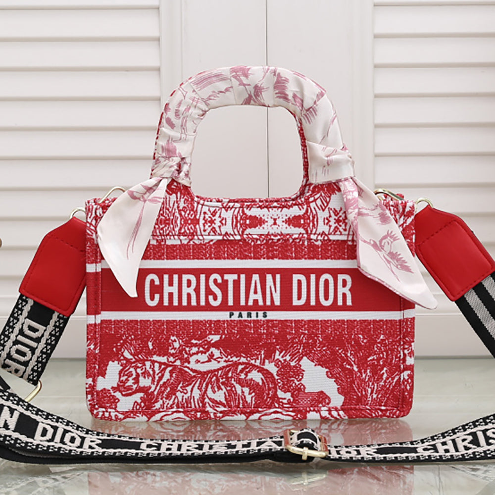 Christian Dior Graphic Letter Print Women's Shopping Tote Shoulder Bag Crossbody Bag