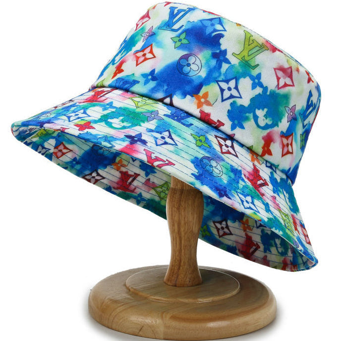 LV Louis Vuitton Leather Print Women's Men's Bucket Hat from humawes