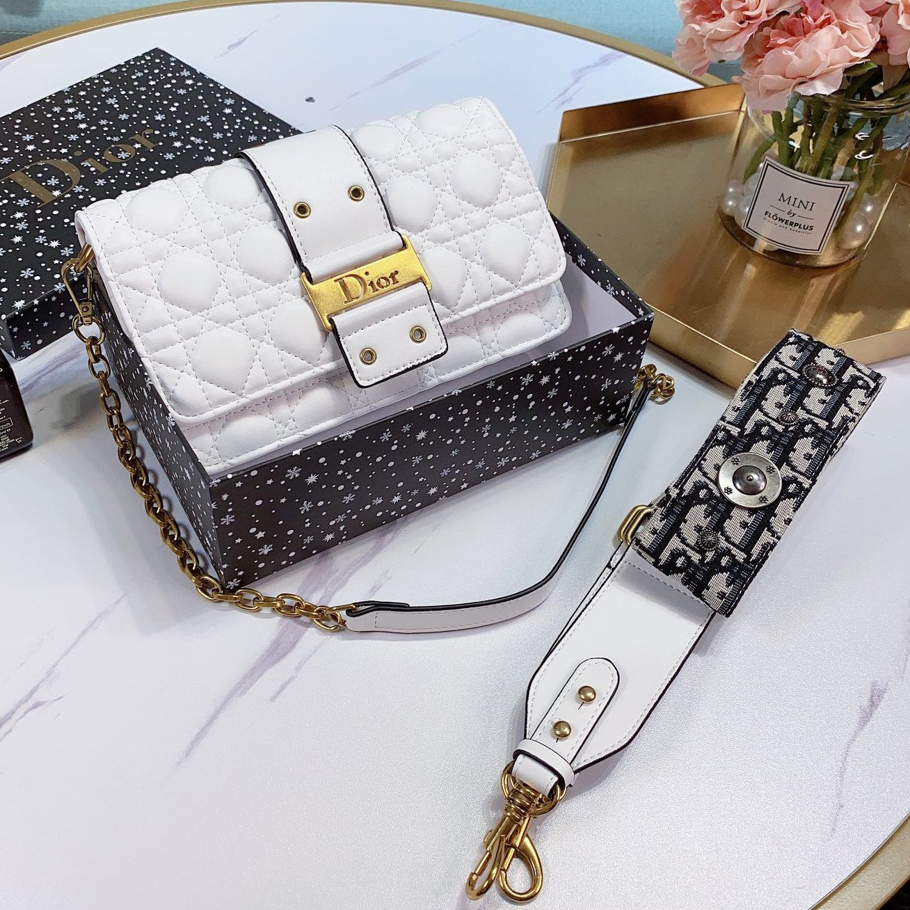 Dior CD Saddle Bag Fashion Lady Handbag Shoulder Messenger Bag