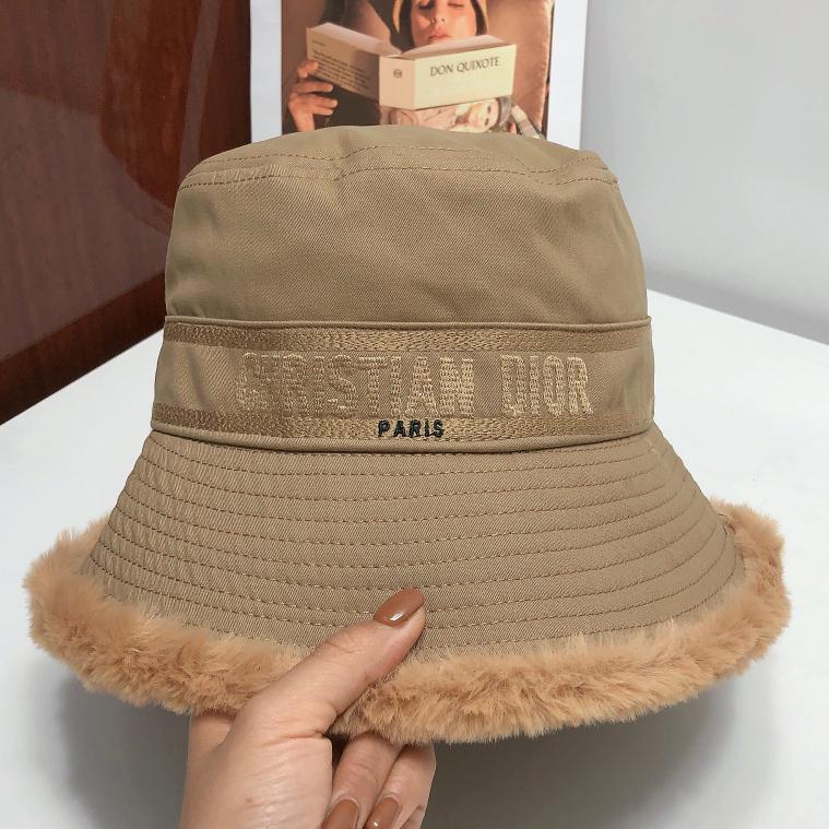 Dior CD fashion men's and women's hats sun hat fleece bu