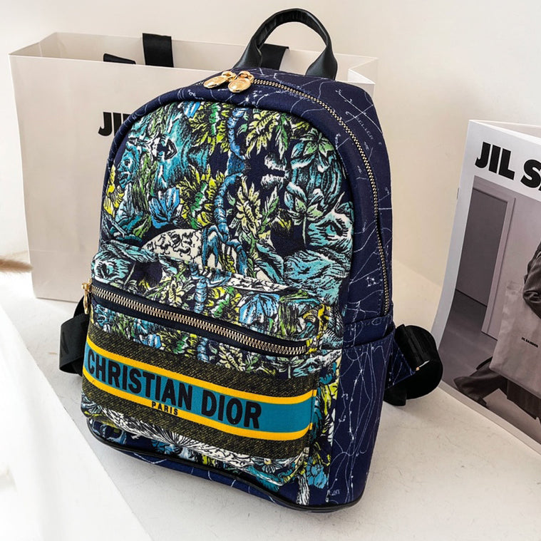 Dior CD Fashion Ladies Backpack Travel Shoulder Bag School Bag