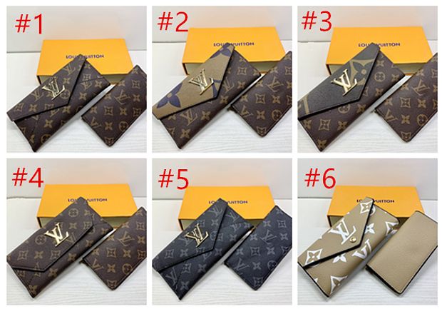 LV Louis Vuitton Classic Women Leather Print High Quality Wallet