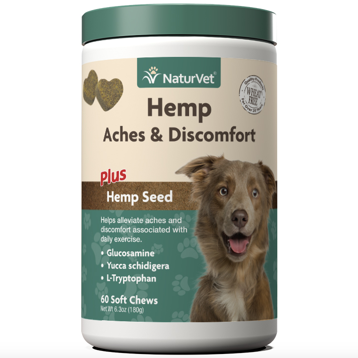 NaturVet Soft Chews-Hemp Aches & Discomfort