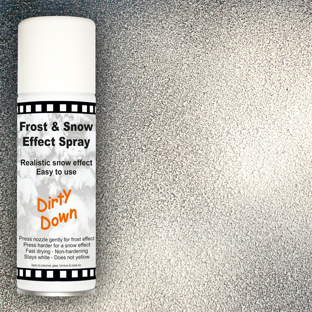 Dirty Down Frost Snow Spray/Christmas Trees Nativity Display Most Surfaces  400ml, The Sticky Stuff Store