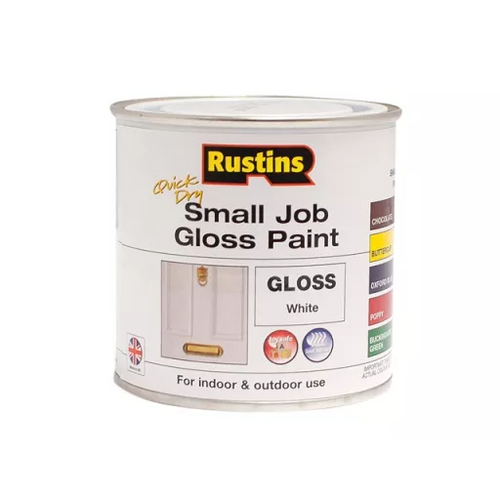 Rustins Quick Dry Metal Paint Smooth Satin 500ml Black