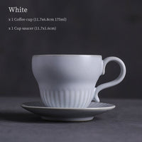 Ceramic Coffee Cup and Saucers 175ml