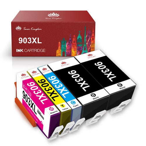 HP 903XL Printer Ink Bundle - 4 Pack (Black, C M Y)