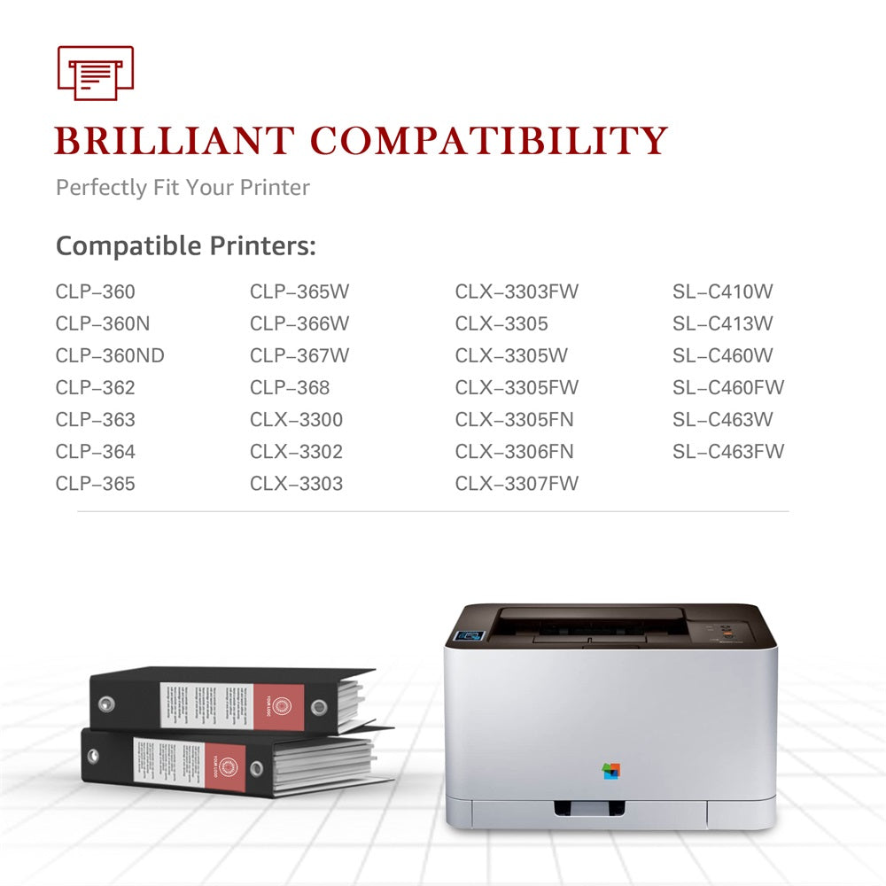 Compatible Samsung CLT-406S Toner Cartridge -4 Pack – Toner