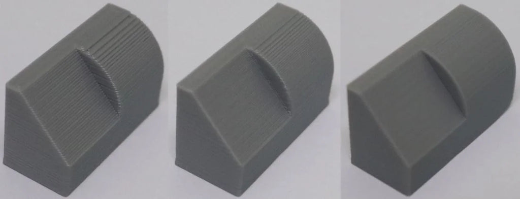different layer thicknesses at z3d of 3d prints