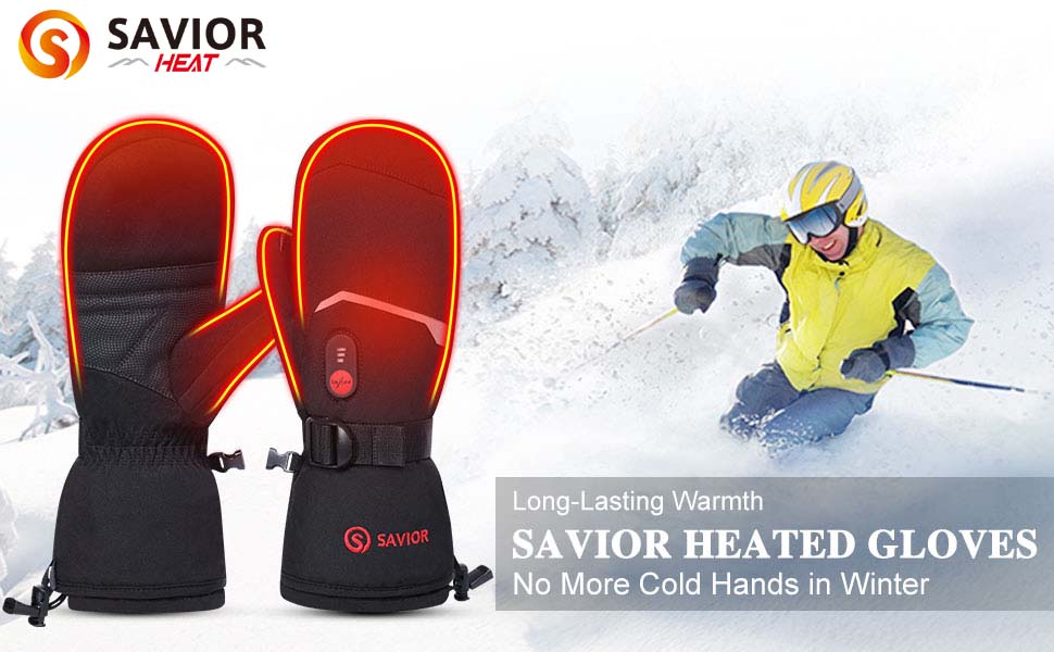 Gants de ski chauffants pour homme