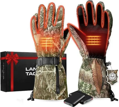 Lancer Hunting Camo Heated Gloves