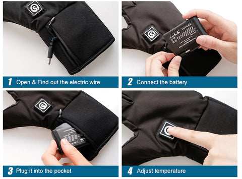 Steps to Install Batteries on Heated Gloves