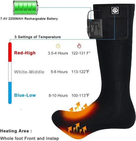 SNOW DEER Heated Socks