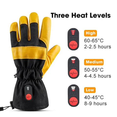 Savior Heated Gloves Three Heat Levels