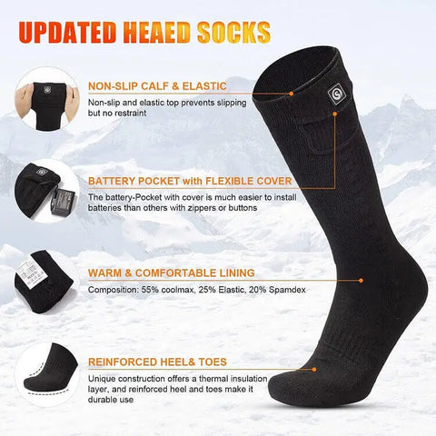 Savior heated socks detail