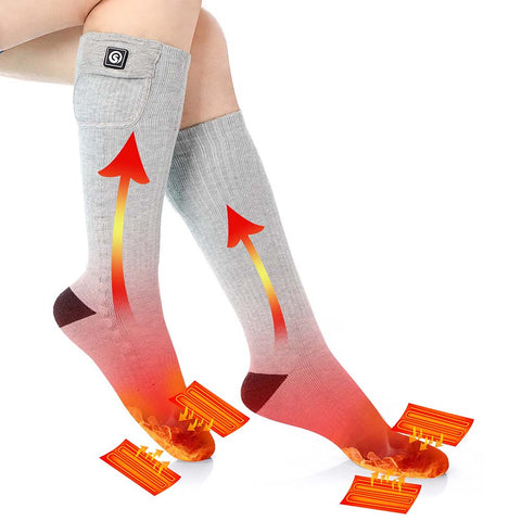 heated socks and internal components