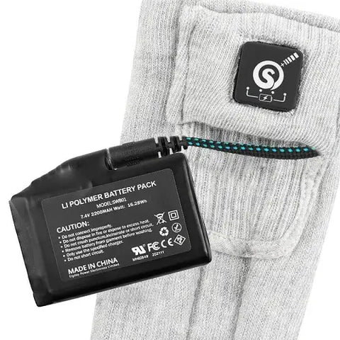 heated socks with battery