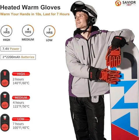 savior heated gloves