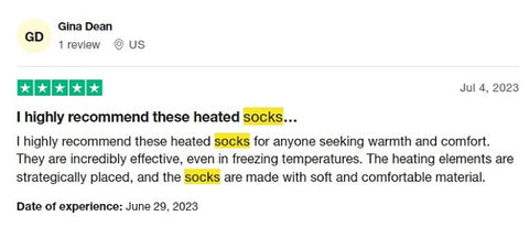 weston heated socks user reviews