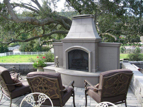American fyre grand phoenix model outdoor gas fireplace