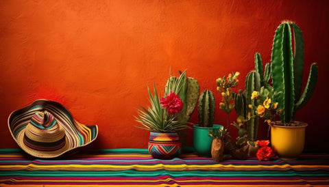 Cinco de Mayo background with decoration.