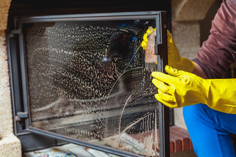 How to Clean Fireplace Glass