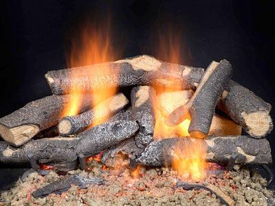 fireside supreme oak see through gas logs
