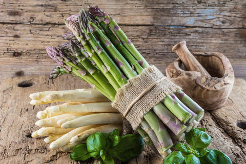 Fresh raw asparagus