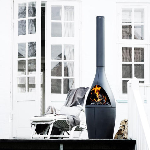 MORSO kamino model outdoor wood fireplace