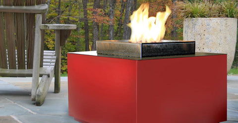 Outdoor Fire Cube Spark Modern Fires Fire Pits.