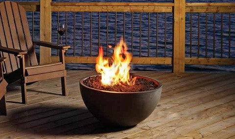 Outdoor fire pit bowl