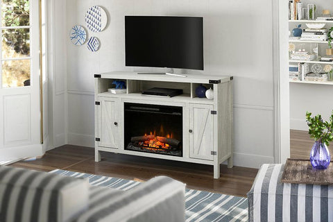 Sadie Console Electric Fireplace With Logs.