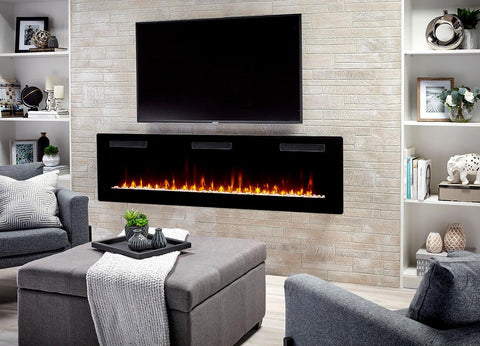 Sierra 72 wallbuilt in linear fireplace SIL72