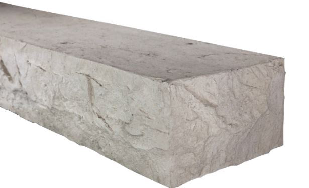 CHISELED STONE SERIES - 5' HEARTHSTONE (1 Piece w/Chiseled Face) - Grey