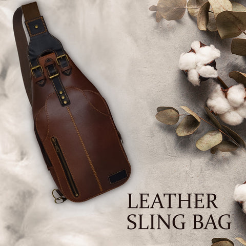 Sling bag for men, Crossbody Bag, Leather Sling Bag, Sling Bag