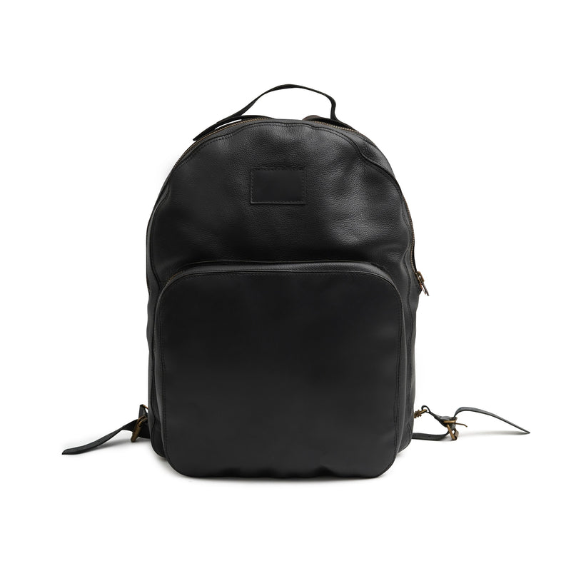 Genuine Black Leather Backpack | Leather Laptop Backpack – The Green ...