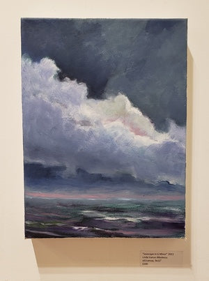 Seascape in G Minor by Linda Ganus Albulescu, 2022, oil on canvas