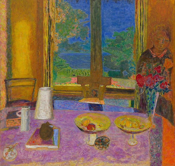 Dining Room on the Garden, by Pierre Bonnard, 1935, oil on canvas, Solomon R. Guggenheim Museum, NY, NY