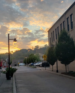 Looking West at the Simon Silk Mill, Easton, PA