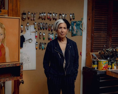 Sharon Sprung in her studio, photo credit: Lila Barth for The New York Times