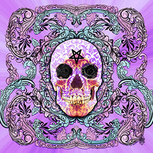 Sugar Skull or Calaca style illustrations made by Abysm Internal