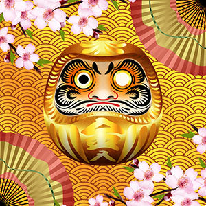 Funny Japanese Daruma by Abysm Internal