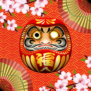 Funny Japanese Daruma by Abysm Internal