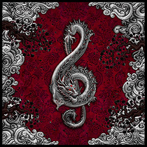 Asian Dragon in Treble Clef shape, Music Art by Abysm Internal