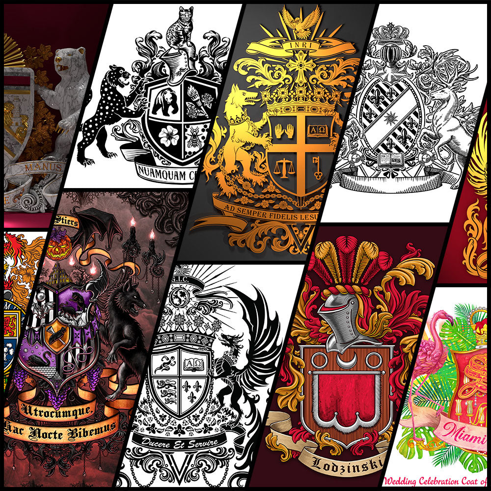Coat of Arms designs and Family Crests made by Putridus Cor