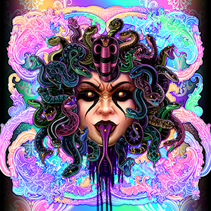 Decapitated Pastel Medusa design by Abysm Internal