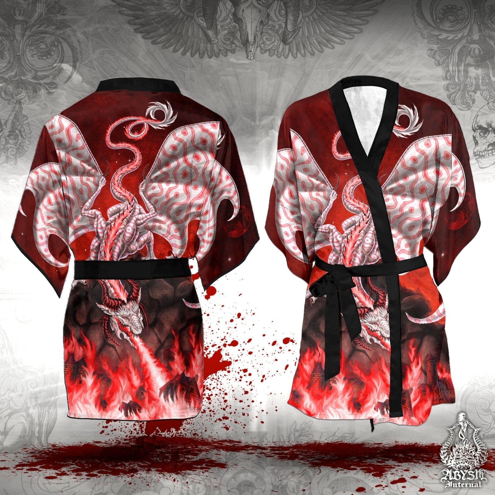 prompthunt: “fire breathing dragon, silk kimono”