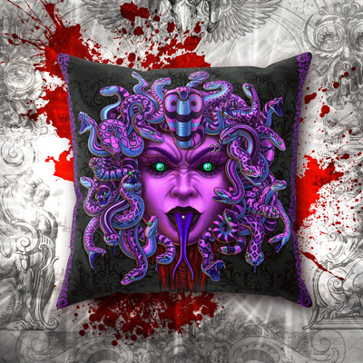 Goth Throw Pillow, Decorative Accent Pillow, Square Cushion Cover, Gothic  Room Decor, Dark Art, Alternative Home - Bloody White and Red Octopus