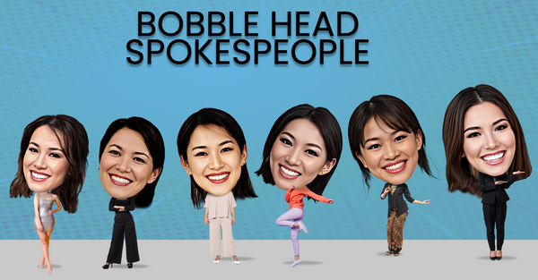 Asian Female BobbleHead Characters